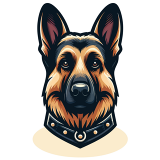 German Shepherd Uniform Sticker