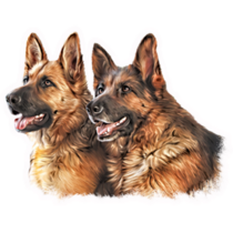 German Shepherds Sticker 
