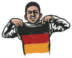 German World Cup Football Soccer Player Sticker