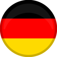 Germany Flag Button Circle Sticker