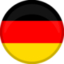Germany Flag Button Circle Sticker