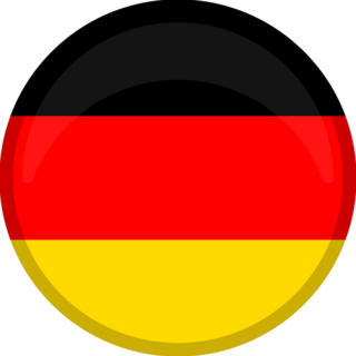 Germany Flag Button Circle Sticker