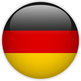 Germany Flag Glossy Button Sticker