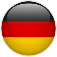 Germany Flag Glossy Button Sticker