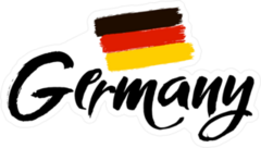 Germany Ink Calligraphy Sticker