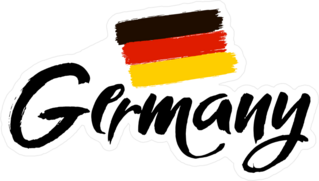 Germany Ink Calligraphy Sticker