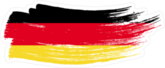 Germany National Flag Brush Stroke Sticker