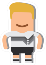 Germany National Football Team Cartoon Sticker