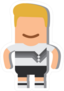Germany National Football Team Cartoon Sticker