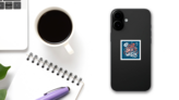Get Back to Work Sticker on a Phone (New) example