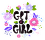 Get It Girl Lettering Sticker