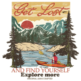Get Lost And Explore Yourself, Explore More Lake Sticker