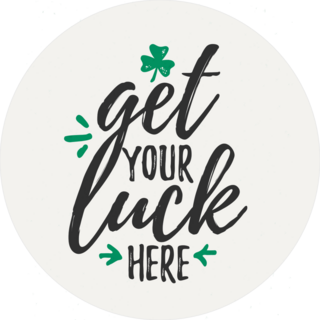 Get Your Luck Here Irish Sticker