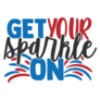 Get Your Sparkle On - 4th Of July Sticker