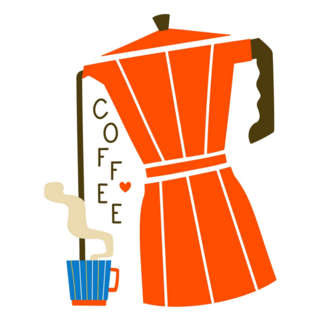 Geyser Coffee Maker Sticker