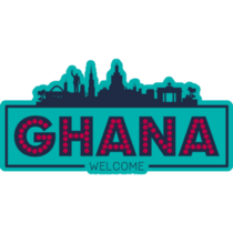 Ghana City Skyline Sticker