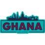 Ghana City Skyline Sticker