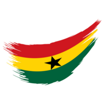Ghana Flag Brush Sticker