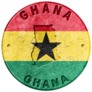Ghana Flag Button Sticker