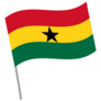 Ghana Flag Cartoon Sticker