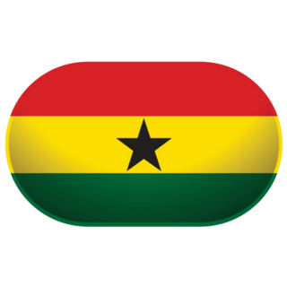 Ghana Flag Pill Sticker