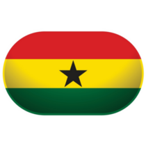 Ghana Flag Pill Sticker