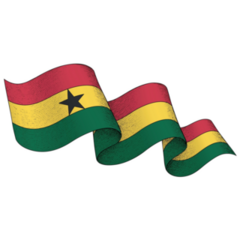 Ghana Flag Ribbon Sticker