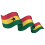 Ghana Flag Ribbon Sticker