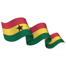 Ghana Flag Ribbon Sticker