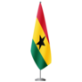Ghana Flag Stand Sticker