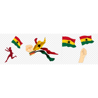 Ghana Flag Sticker Sheet