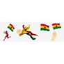 Ghana Flag Sticker Sheet