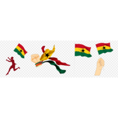 Ghana Flag Sticker Sheet