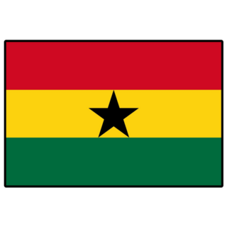  Ghana Icon Flag Sticker