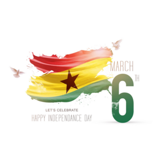 Ghana Independence Day 6 Sticker