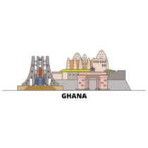Ghana Line City Sticker