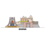 Ghana Line City Sticker