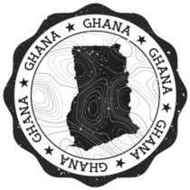 Ghana Outdoor Stamp Sticker