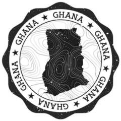 Ghana Outdoor Stamp Sticker