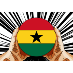 Ghana Pop Art Sticker