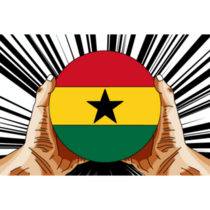 Ghana Pop Art Sticker
