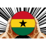 Ghana Pop Art Sticker