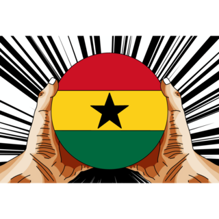 Ghana Pop Art Sticker