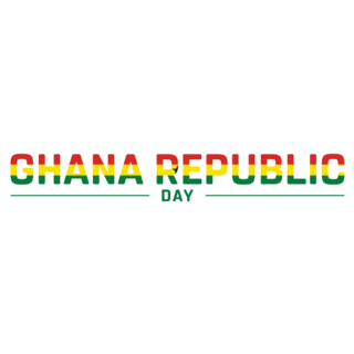 Ghana Republic Day Sticker