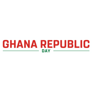 Ghana Republic Day Sticker