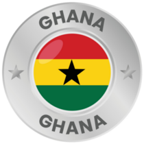 Ghana Silver Medal Sticker