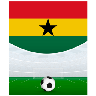Ghana Soccer Sticker