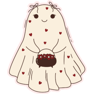 Ghost Coquette Sticker 