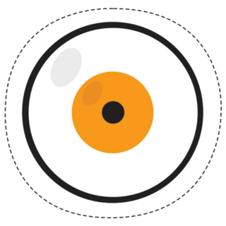 Ghost Eye Halloween Sticker