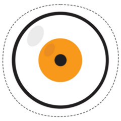 Ghost Eye Halloween Sticker